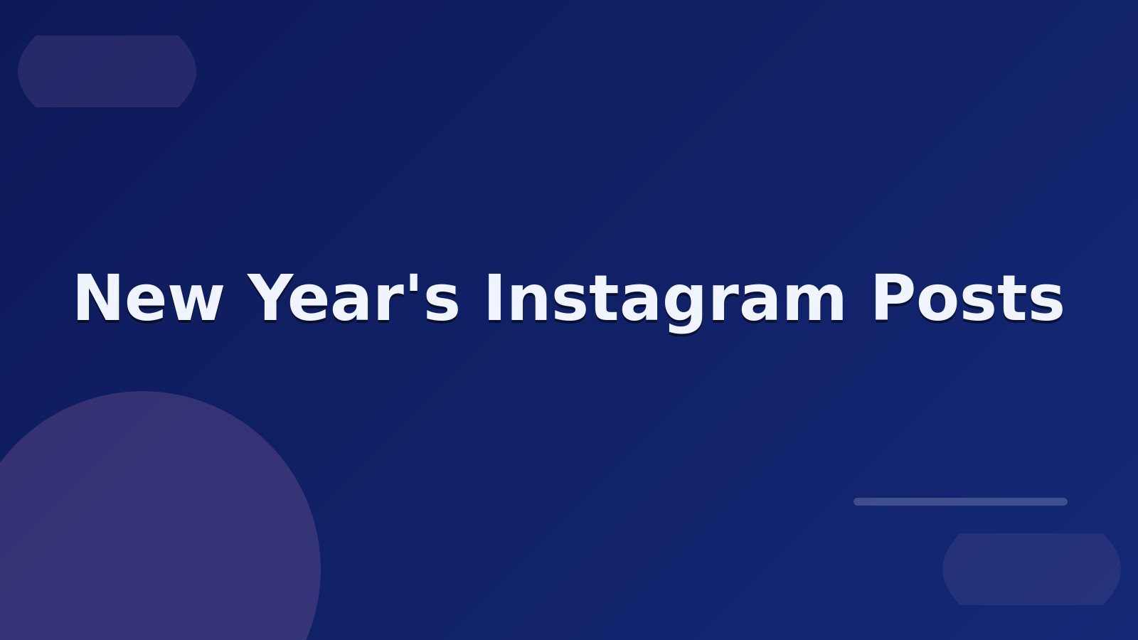 New Year's Instagram Posts