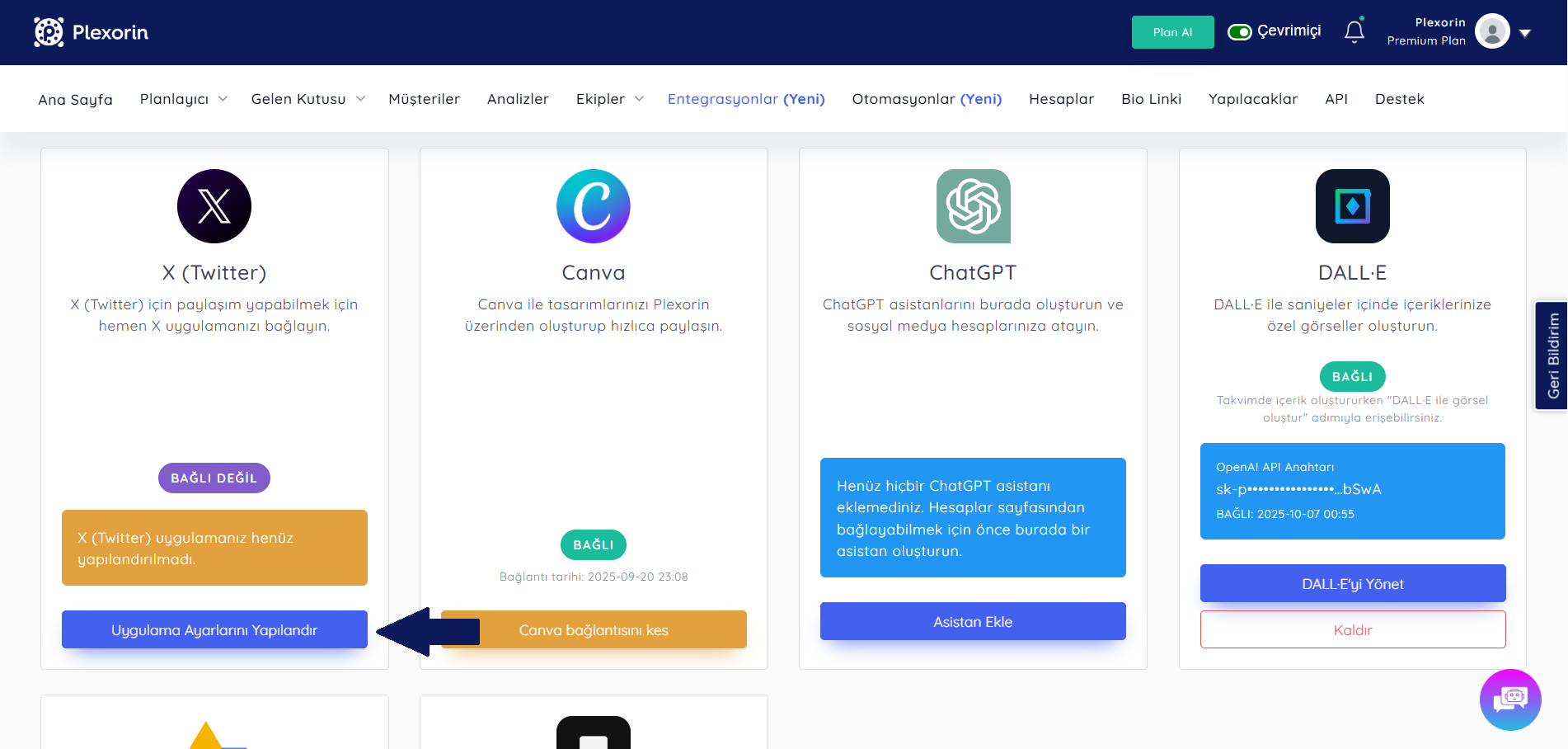 Plexorin X Integration