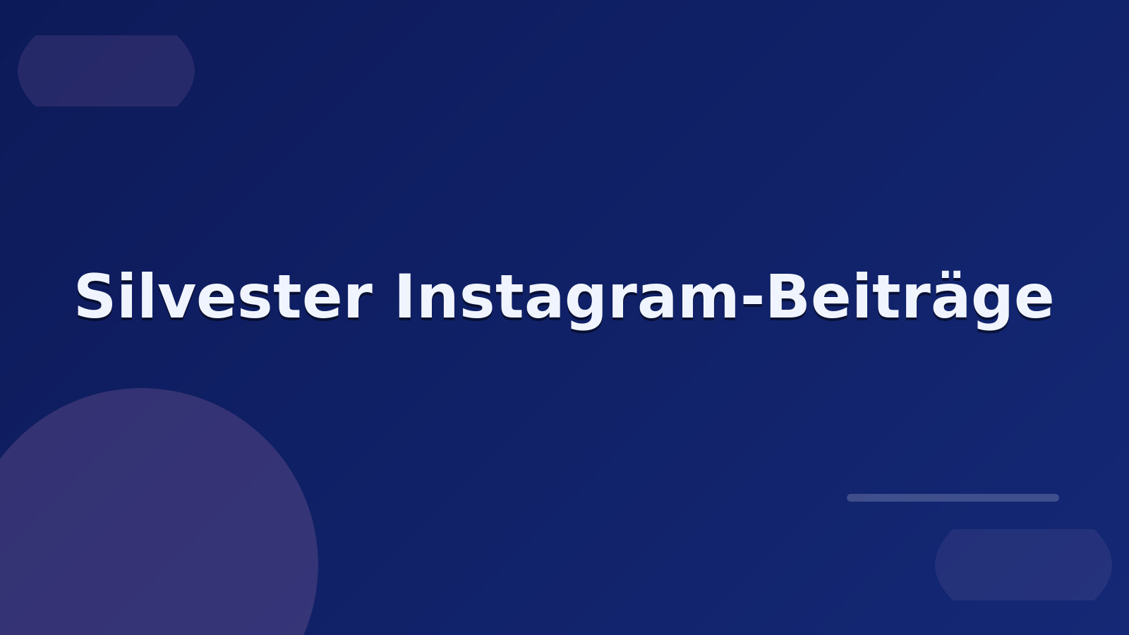 Silvester Instagram-Beiträge