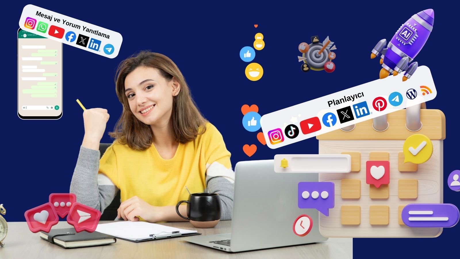 Tüm Sosyal Medya Yönetim Araçları Tek Platformda